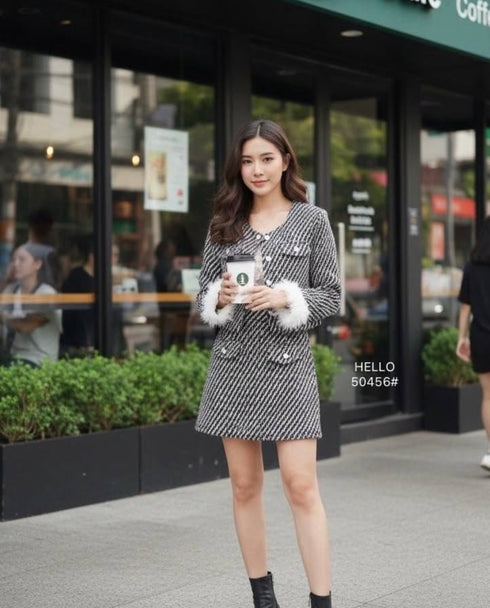 Women Stylist Tweed Co-Ord Sets